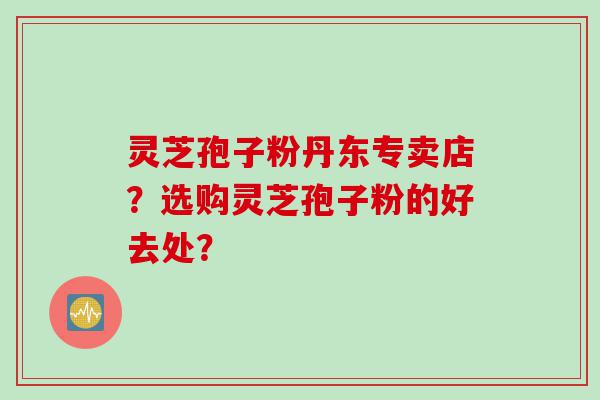 灵芝孢子粉丹东专卖店？选购灵芝孢子粉的好去处？