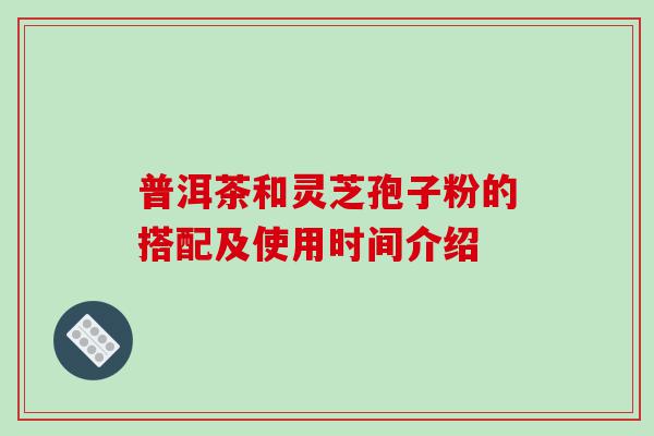 普洱茶和灵芝孢子粉的搭配及使用时间介绍