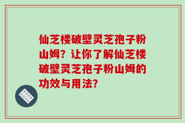 仙芝楼破壁灵芝孢子粉山姆?让你了解仙芝楼破壁灵芝孢子粉山姆的功效与用法? 仙芝楼破壁灵芝孢子粉山姆?让你了解仙芝楼破壁灵芝孢子粉山姆的功效与用法?