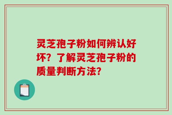 灵芝孢子粉如何辨认好坏？了解灵芝孢子粉的质量判断方法？