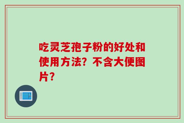 吃灵芝孢子粉的好处和使用方法？不含大便图片？