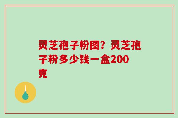 灵芝孢子粉图？灵芝孢子粉多少钱一盒200克