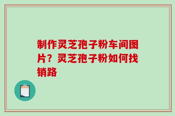制作灵芝孢子粉车间图片？灵芝孢子粉如何找销路