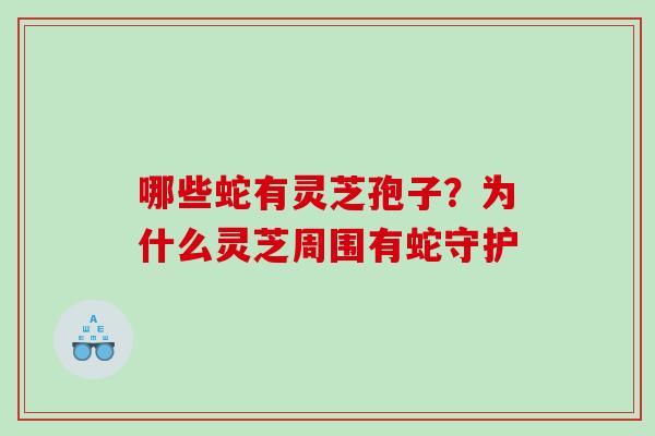 哪些蛇有灵芝孢子？为什么灵芝周围有蛇守护