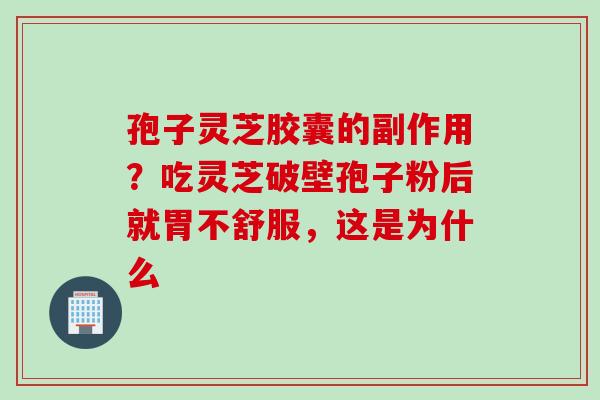 孢子灵芝胶囊的副作用？吃灵芝破壁孢子粉后就胃不舒服，这是为什么