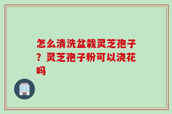 怎么清洗盆栽灵芝孢子？灵芝孢子粉可以浇花吗