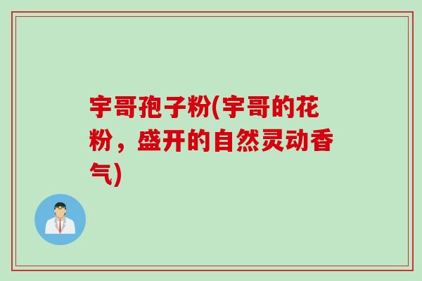 宇哥孢子粉(宇哥的花粉，盛开的自然灵动香气)