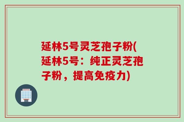 延林5号灵芝孢子粉(延林5号：纯正灵芝孢子粉，提高免疫力)