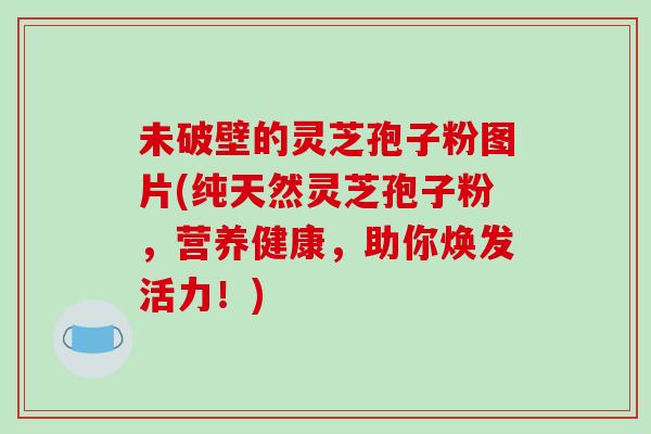 未破壁的灵芝孢子粉图片(纯天然灵芝孢子粉,营养健康,助你焕发活力!) 未破壁的灵芝孢子粉图片(纯天然灵芝孢子粉,营养健康,助你焕发活力!)