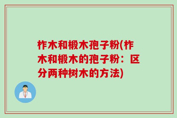柞木和椴木孢子粉(柞木和椴木的孢子粉：区分两种树木的方法)