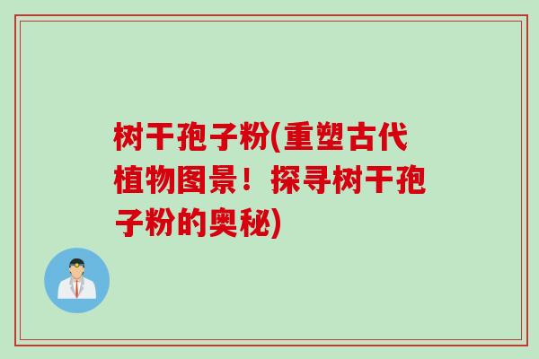 树干孢子粉(重塑古代植物图景！探寻树干孢子粉的奥秘)
