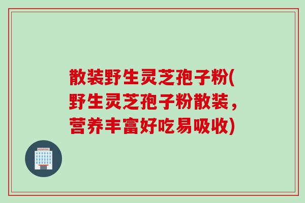 散装野生灵芝孢子粉(野生灵芝孢子粉散装，营养丰富好吃易吸收)
