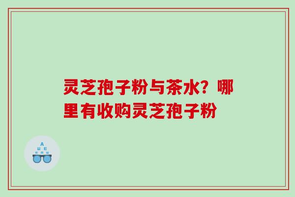 灵芝孢子粉与茶水？哪里有收购灵芝孢子粉
