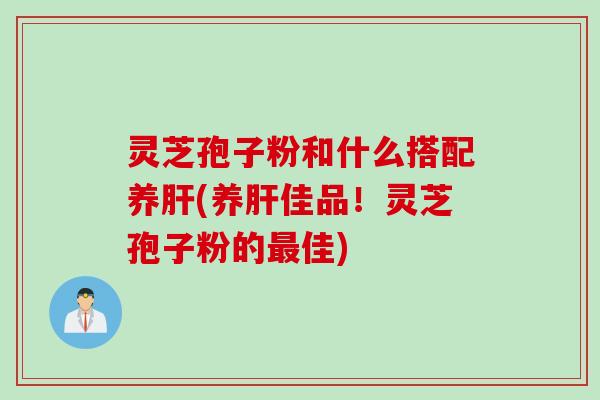 灵芝孢子粉和什么搭配养肝(养肝佳品！灵芝孢子粉的最佳)
