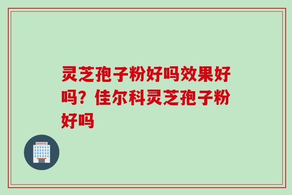 灵芝孢子粉好吗效果好吗？佳尔科灵芝孢子粉好吗