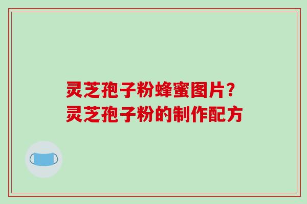 灵芝孢子粉蜂蜜图片？灵芝孢子粉的制作配方