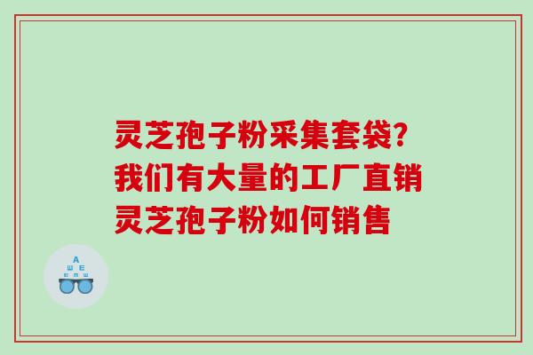 灵芝孢子粉采集套袋？我们有大量的工厂直销灵芝孢子粉如何销售