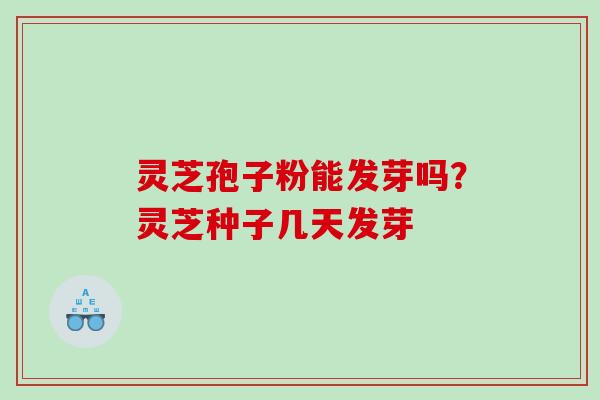 灵芝孢子粉能发芽吗?灵芝种子几天发芽 灵芝孢子粉能发芽吗?灵芝种子几天发芽