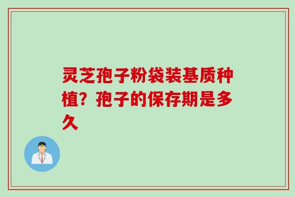 灵芝孢子粉袋装基质种植？孢子的保存期是多久