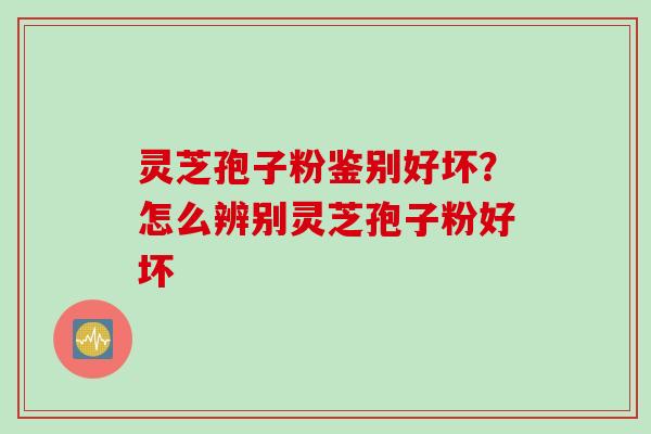 灵芝孢子粉鉴别好坏？怎么辨别灵芝孢子粉好坏