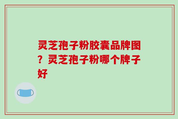灵芝孢子粉胶囊品牌图？灵芝孢子粉哪个牌子好