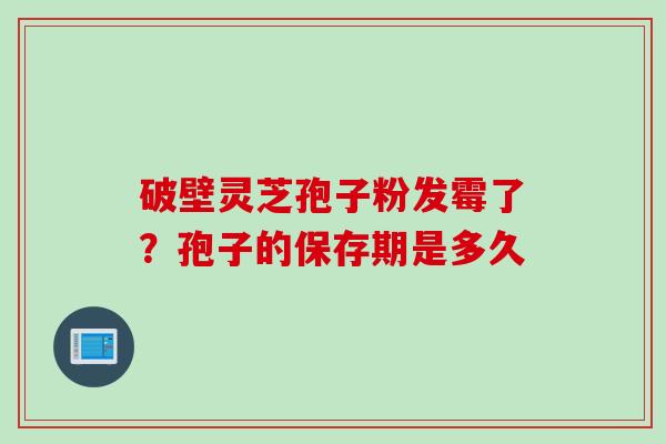 破壁灵芝孢子粉发霉了？孢子的保存期是多久