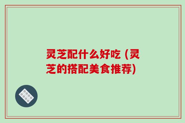 灵芝配什么好吃 (灵芝的搭配美食推荐)