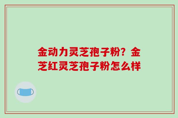 金动力灵芝孢子粉？金芝红灵芝孢子粉怎么样