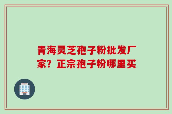 青海灵芝孢子粉批发厂家？正宗孢子粉哪里买