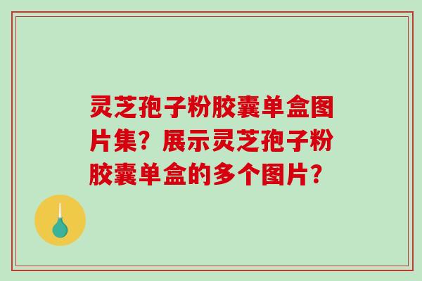 灵芝孢子粉胶囊单盒图片集?展示灵芝孢子粉胶囊单盒的多个图片? 灵芝孢子粉胶囊单盒图片集?展示灵芝孢子粉胶囊单盒的多个图片?