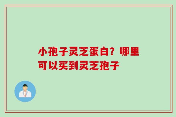 小孢子灵芝蛋白？哪里可以买到灵芝孢子