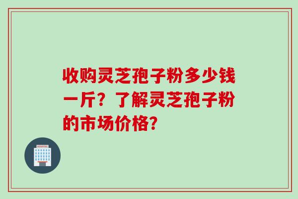 收购灵芝孢子粉多少钱一斤？了解灵芝孢子粉的市场价格？
