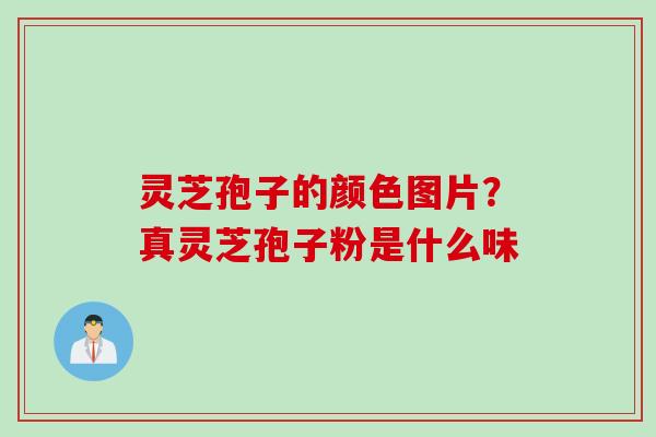 灵芝孢子的颜色图片？真灵芝孢子粉是什么味