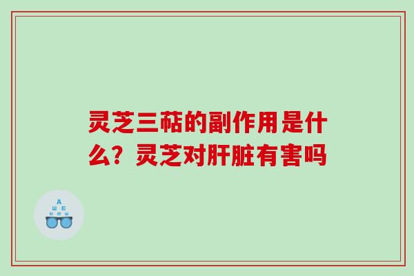 灵芝三萜的副作用是什么？灵芝对肝脏有害吗