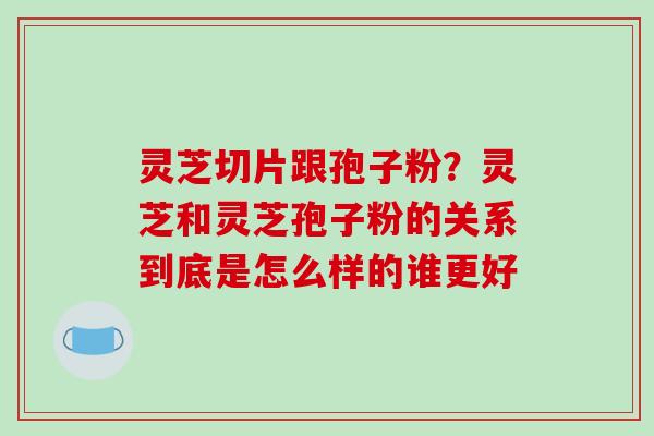 灵芝切片跟孢子粉？灵芝和灵芝孢子粉的关系到底是怎么样的谁更好
