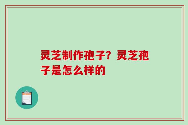灵芝制作孢子？灵芝孢子是怎么样的