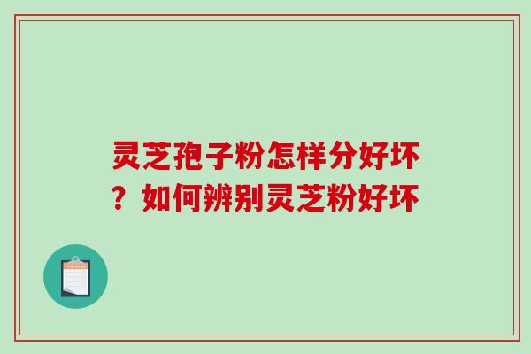灵芝孢子粉怎样分好坏？如何辨别灵芝粉好坏