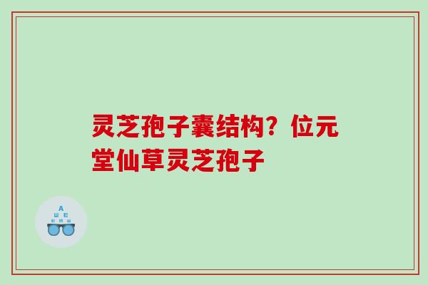 灵芝孢子囊结构？位元堂仙草灵芝孢子