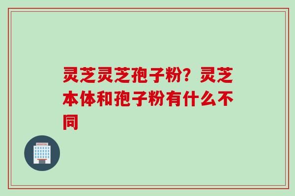 灵芝灵芝孢子粉？灵芝本体和孢子粉有什么不同