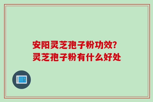 安阳灵芝孢子粉功效？灵芝孢子粉有什么好处