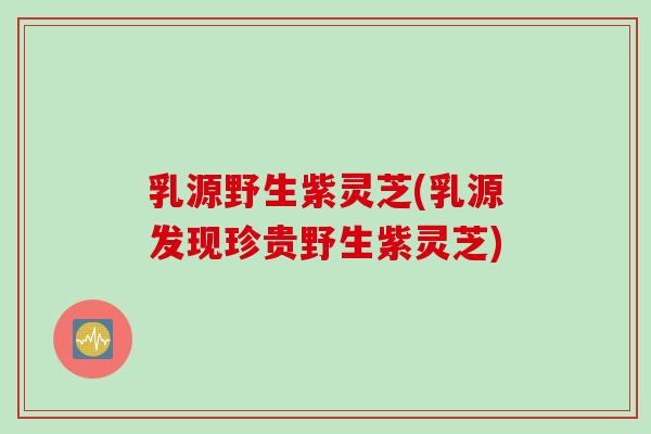 乳源野生紫灵芝(乳源发现珍贵野生紫灵芝)
