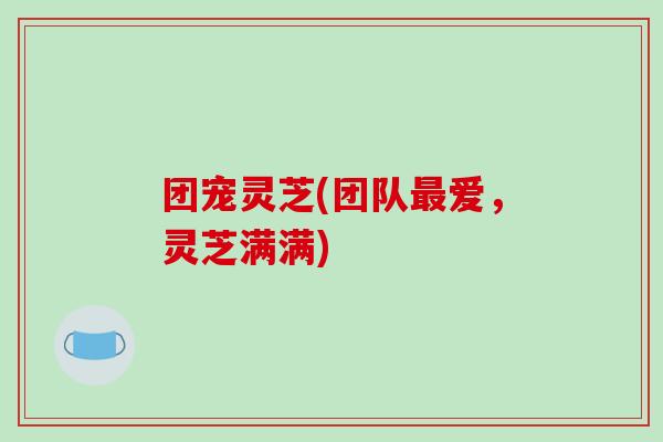 团宠灵芝(团队最爱，灵芝满满)