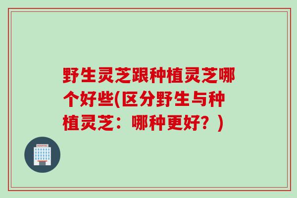 野生灵芝跟种植灵芝哪个好些(区分野生与种植灵芝：哪种更好？)