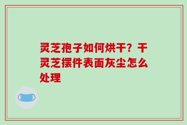 灵芝孢子如何烘干？干灵芝摆件表面灰尘怎么处理