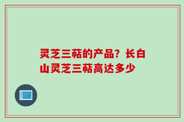 灵芝三萜的产品？长白山灵芝三萜高达多少