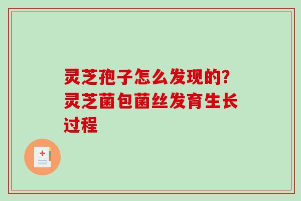 灵芝孢子怎么发现的？灵芝菌包菌丝发育生长过程