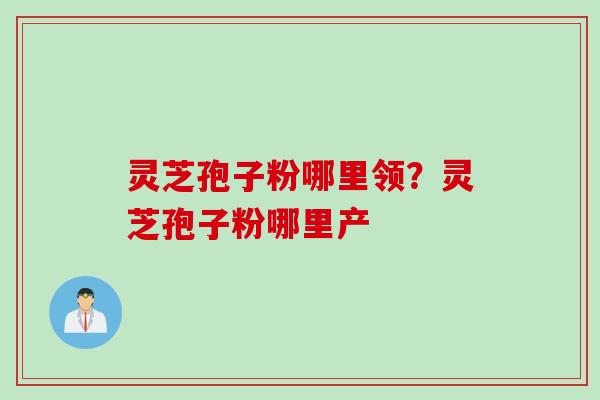灵芝孢子粉哪里领？灵芝孢子粉哪里产