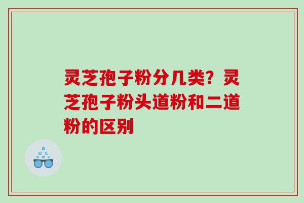 灵芝孢子粉分几类？灵芝孢子粉头道粉和二道粉的区别