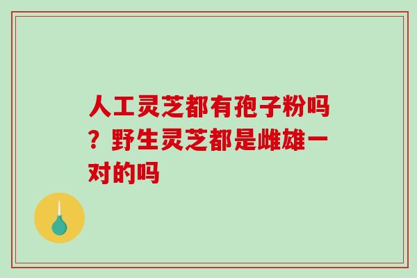 人工灵芝都有孢子粉吗？野生灵芝都是雌雄一对的吗