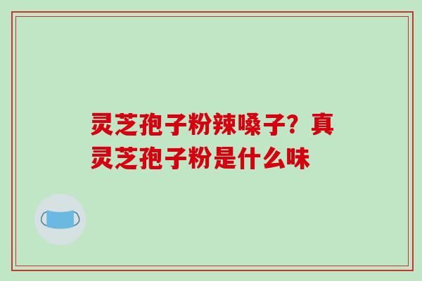灵芝孢子粉辣嗓子？真灵芝孢子粉是什么味